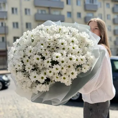 Букет из хризантем «Радость весны» — фото 1