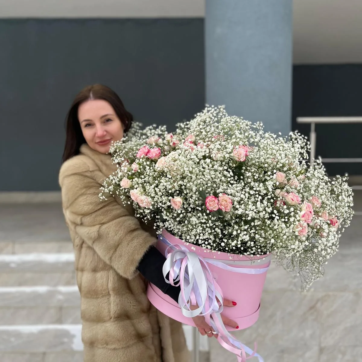 Цветы в коробке «Невероятная»
