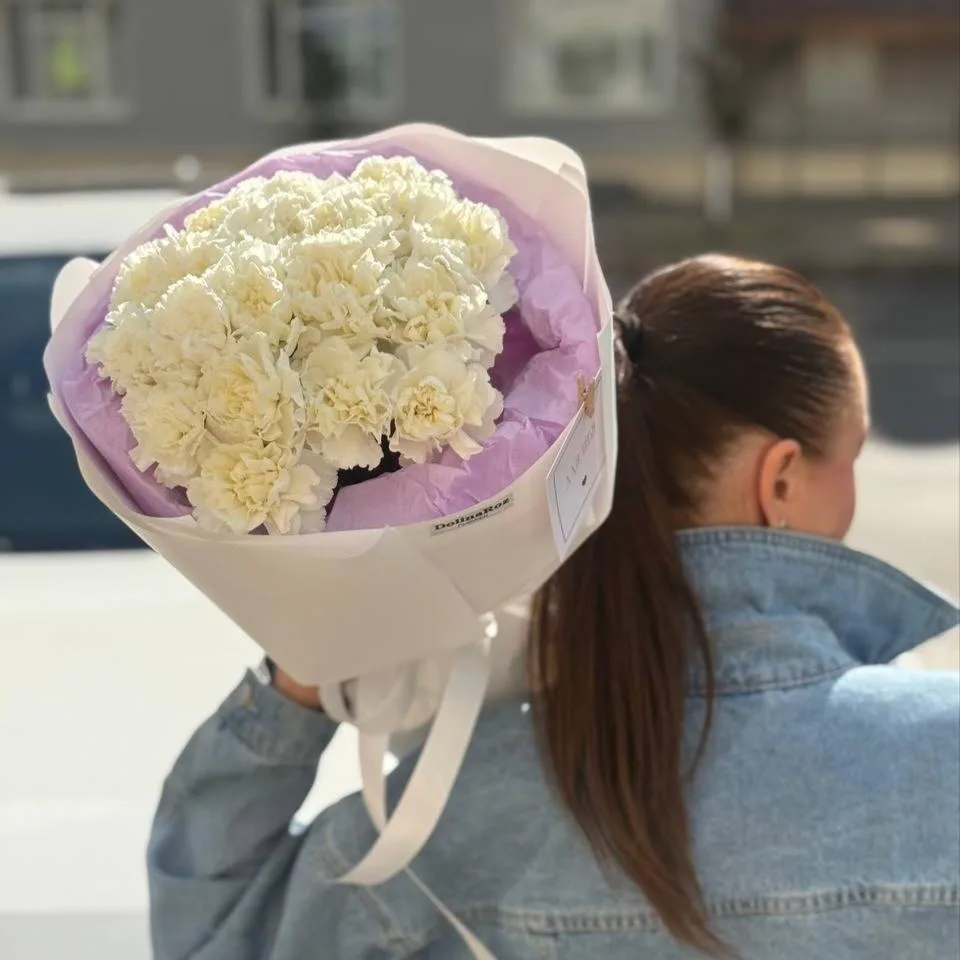 Букет гвоздик «Благие мечты» 17 шт.