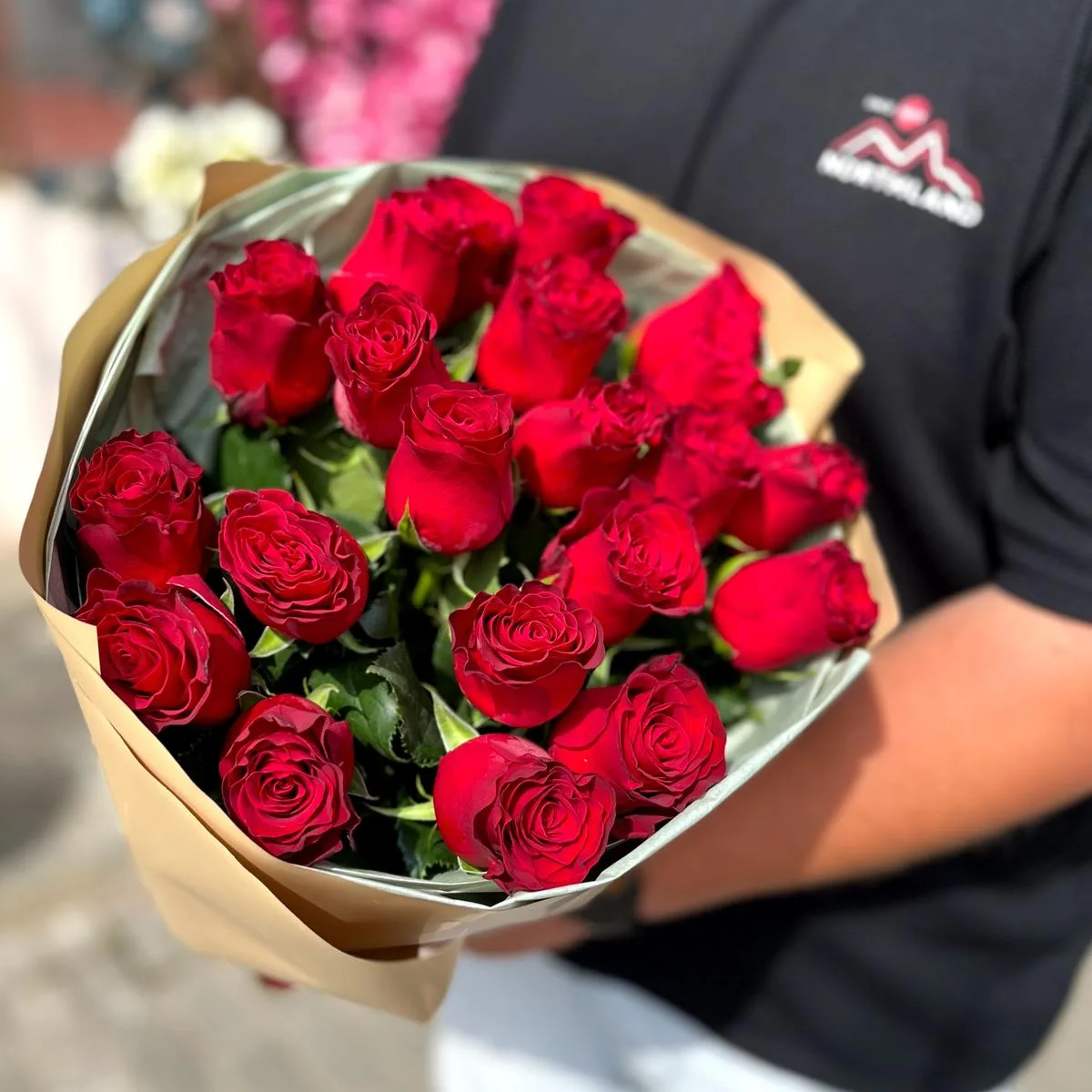 Букет роз «Причина улыбки» 21 роза